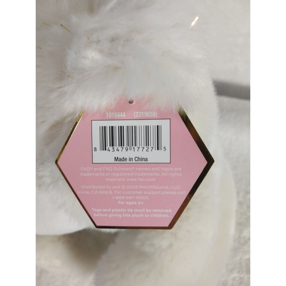 Schwarz Sparklers Teddy Bear FAO 10 Inch, Soft Plush, Pink NWT - Picture 8 of 8